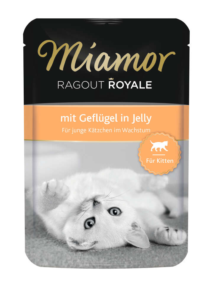 Miamor Katzen-Nassfutter Ragout Royale Kitten mit Geflügel in Jelly